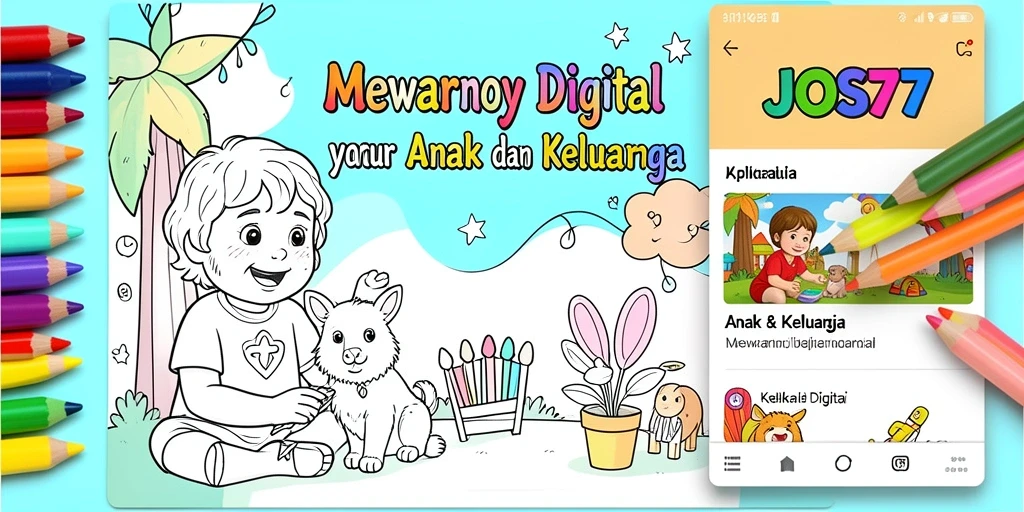 Antarmuka aplikasi JOS77 yang interaktif dan penuh warna.